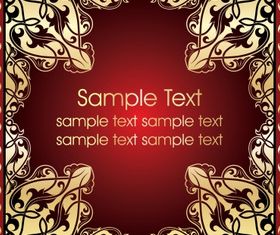 Golden frame vector graphic