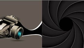 Backgrounds with Cameras vector graphics
