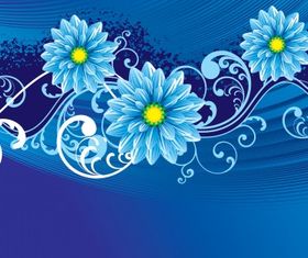 Floral backgorund vector