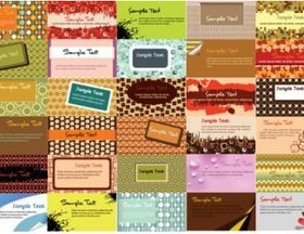 Elegant business card background pattern vectors