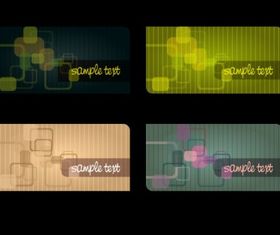 Fine line art business card template vector