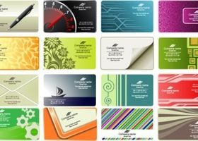 business card templates 01 vectors material