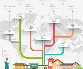 Social Network Backgrounds 5 vector