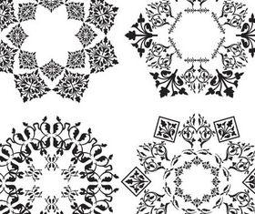 Ornamental Circle Elements vectors material