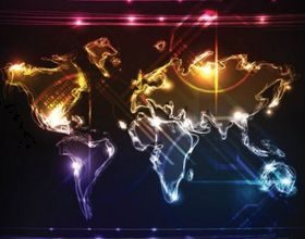 Brilliant neon background 04 vector