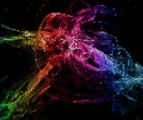 Brilliant neon background 02 vector