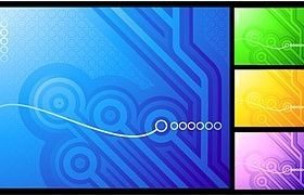 Hightech style background vector