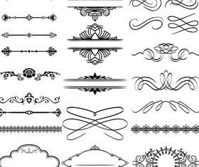 Ornamental Borders Elements 16 vector