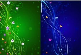 Dynamic lines butterfly pattern shiny vector