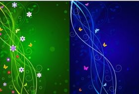 Dynamic lines butterfly pattern shiny vector