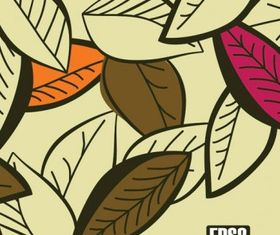 Colored leaves 1 design vector