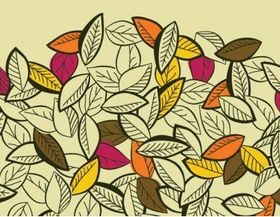 Colored leaves 2 vector