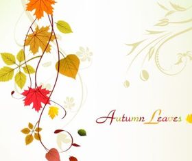 Autumn Swirl Background Free design vector
