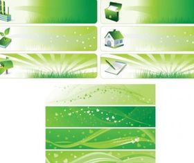 Environmental theme banner background vector design