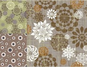 Retro pattern background 5 vector