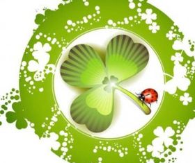 Clover beautiful background 06 vector design