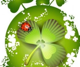 Clover beautiful background 03 vector design