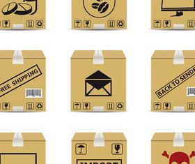Delivery Different Boxes vectors