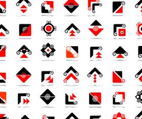 Abstract Arrow Logotypes vector