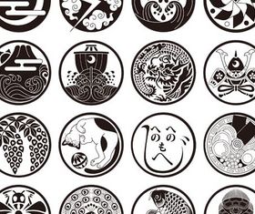 Japanese Ornaments vectors graphics