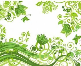 Green Floral Background Vector Art, Icons, and Graphics for Free Download
