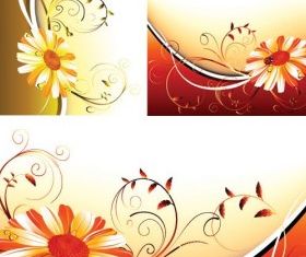 flower pattern background 3 vector