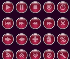 Purple medibuttons vector