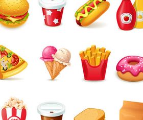 Fast Food free vector material
