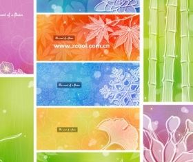 Color soft floral background 2 vector