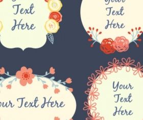 Floral frames Free vectors