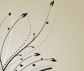 Floral vintage background Free vector set