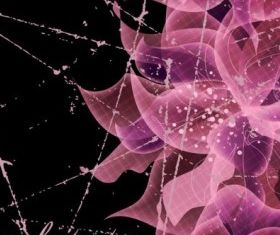 background floral fantasy 03 vector