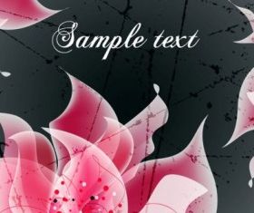 background floral fantasy 04 vector