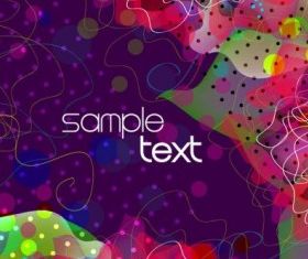 background floral fantasy 05 vector