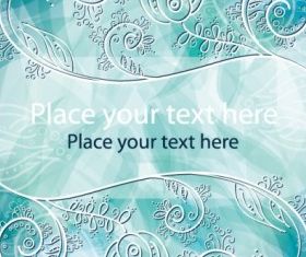 Fantasy floral background vector