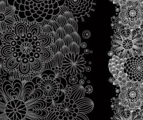 traditional floral pattern background 02 vector