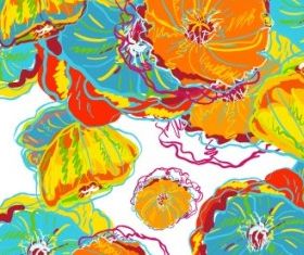 handpainted patterns background 03 vector