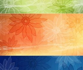 flower background 22 vectors material