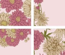 Beautiful flowers background vector design
