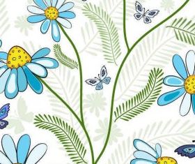 Seamless Flower Background vectors graphic