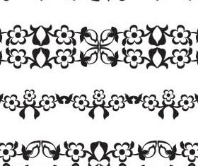 Floral Borders 4 vector graphic