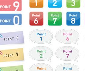Points Elements graphic vector