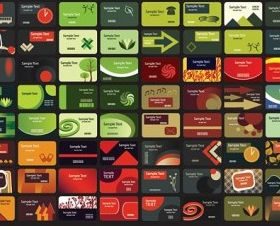 section Background card template vector graphics