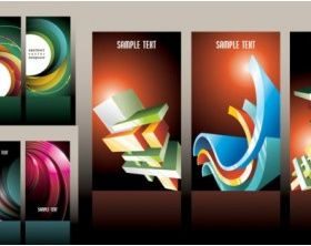 colorful Card background pattern vector