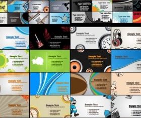 background card template 01 vectors graphic