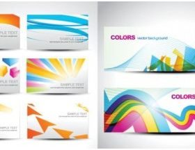 fashion color Background card vector