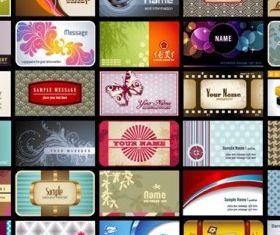 Card background pattern vectors graphic