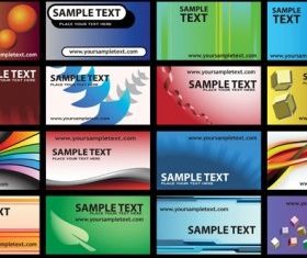 Color pattern card 08 vector material