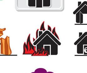 Insurance Symbols vectors material
