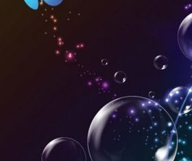 Colorful bubble background 02 vector
